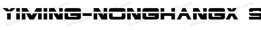 YiMing-NongHangx 9字体转换